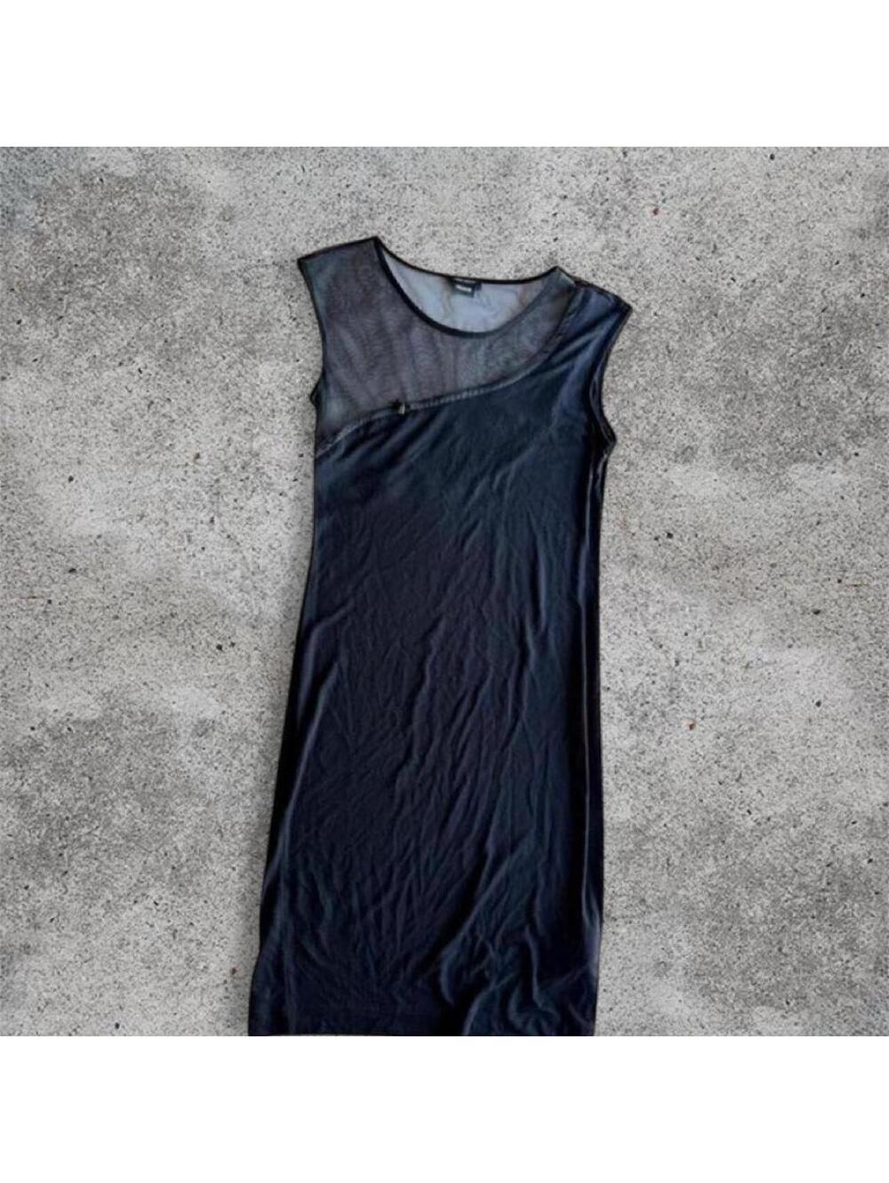 Miss sixty mesh black mini dress